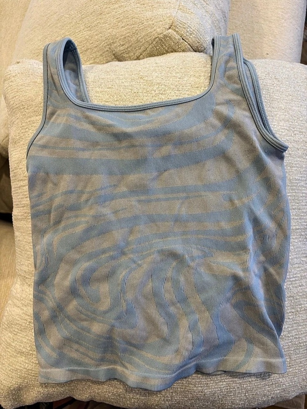 Hollister Striped Tank Top in Blue & White Like New